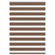 Vidaxl zebra rolgordijn 110x100 cm stofbreedte 105,9cm polyester bruin
