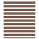 Vidaxl zebra rolgordijn 120x100 cm stofbreedte 115,9cm polyester bruin