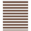 Vidaxl zebra rolgordijn 125x100 cm stofbreedte 120,9cm polyester bruin