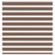 Vidaxl zebra rolgordijn 140x100 cm stofbreedte 135,9cm polyester bruin