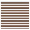 Vidaxl Zebra Roller Blind 155x100 cm Ancho de polvo de 150,9 cm de poliéster marrón