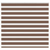 Vidaxl Zebra Roller Blind 160x100 cm Ancho de polvo de 155.9 cm de poliéster marrón