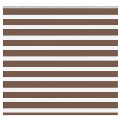 Vidaxl zebra rullo cieco 160x100 cm di larghezza di polvere 155,9 cm in poliestere marrone