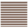 Vidaxl zebra rolgordijn 165x100 cm stofbreedte 160,9cm polyester bruin