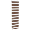 Vidaxl zebra rolgordijn 45x150 cm stofbreedte 40,9 cm polyester bruin