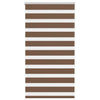 Vidaxl zebra rolgordijn 70x150 cm stofbreedte 65,9 cm polyester bruin