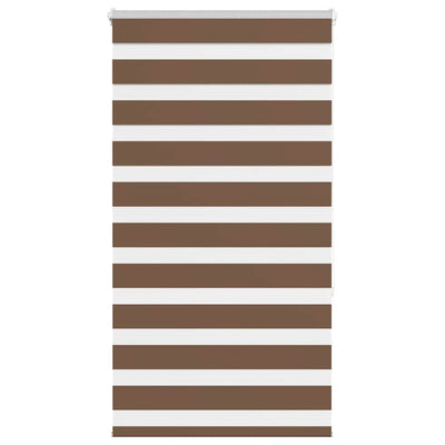 Vidaxl zebra rullo cieco 70x150 cm Larghezza polvere 65,9 cm in poliestere marrone