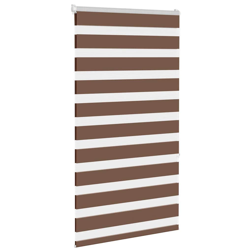Vidaxl Zebra Roller Blind 70x150 cm Anipo de polvo de 65.9 cm de poliéster marrón