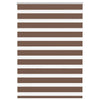 Vidaxl zebra rolgordijn 105x150 cm stofbreedte 100,9cm polyester bruin