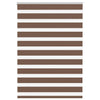 Vidaxl zebra rolgordijn 110x150 cm stofbreedte 105,9cm polyester bruin