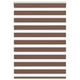 Vidaxl zebra rolgordijn 110x150 cm stofbreedte 105,9cm polyester bruin