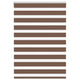 Vidaxl zebra rolgordijn 115x150 cm stofbreedte 110,9cm polyester bruin