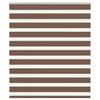 Vidaxl zebra rolgordijn 130x150 cm stofbreedte 125,9cm polyester bruin