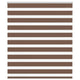 Vidaxl zebra rolgordijn 135x150 cm stofbreedte 130,9cm polyester bruin