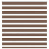 Vidaxl zebra rolgordijn 140x150 cm stofbreedte 135,9cm polyester bruin