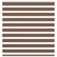 Vidaxl zebra rolgordijn 145x150 cm stofbreedte 140,9cm polyester bruin