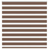 Vidaxl zebra rullo cieco 150x150 cm Larghezza polvere 145,9 cm in poliestere marrone