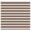 Vidaxl zebra rolgordijn 155x150 cm stofbreedte 150,9cm polyester bruin