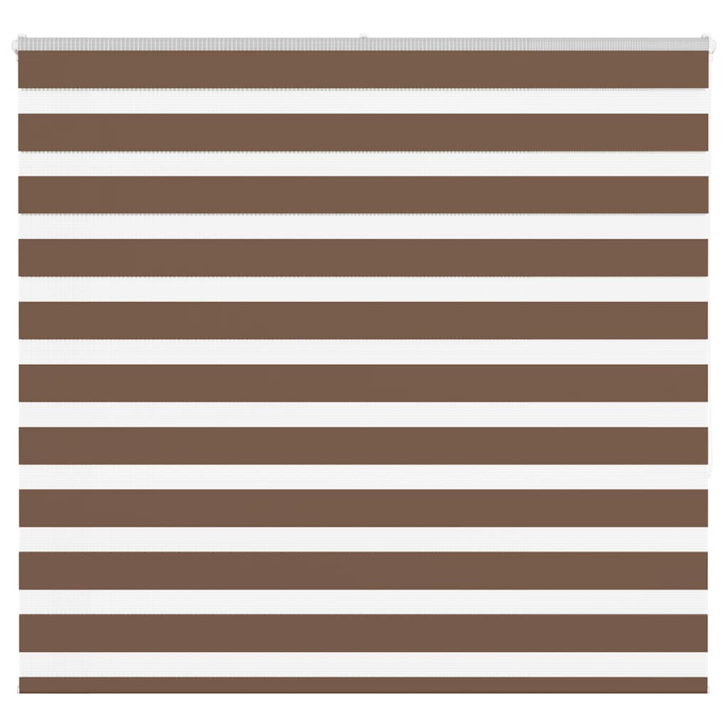 Vidaxl zebra rolgordijn 160x150 cm stofbreedte 155,9cm polyester bruin
