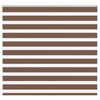 Vidaxl zebra rullo cieco 165x150 cm Larghezza polvere 160,9 cm in poliestere marrone