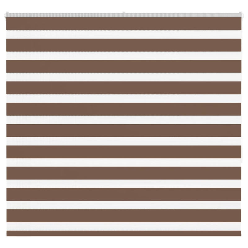 Vidaxl zebra rolgordijn 165x150 cm stofbreedte 160,9cm polyester bruin