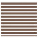 Vidaxl zebra rolgordijn 165x150 cm stofbreedte 160,9cm polyester bruin