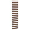 Vidaxl Zebra Roller Blind 60x200 cm ancho de polvo de 55.9 cm de poliéster marrón