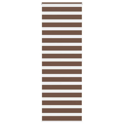 Vidaxl zebra rullo cieco 70x200 cm Larghezza polvere 65,9 cm in poliestere marrone