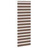 Vidaxl Zebra Roller Blind 85x200 cm Larghezza polvere 80,9 cm in poliestere marrone