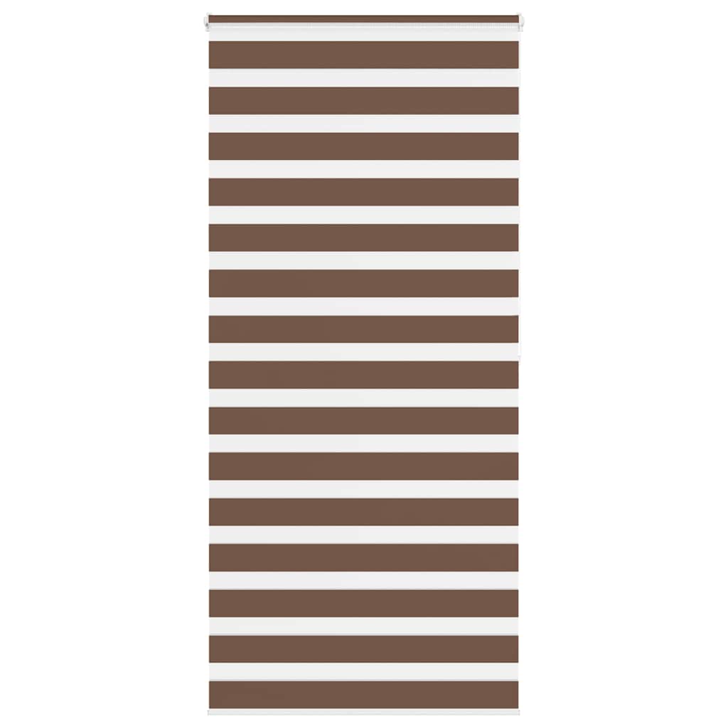 Vidaxl Zebra Roller Blind 95x200 CM Fabric Ancho 90.9 cm de poliéster marrón