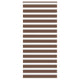 Vidaxl zebra rolgordijn 100x200 cm stofbreedte 95,9 cm polyester bruin