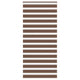 Vidaxl zebra rolgordijn 105x200 cm stofbreedte 100,9cm polyester bruin