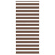Vidaxl Zebra Roller Blind 115x200 cm ancho de polvo 110.9 cm de poliéster marrón
