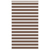 Vidaxl zebra rolgordijn 130x200 cm stofbreedte 125,9cm polyester bruin