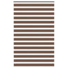Vidaxl zebra rolgordijn 140x200 cm stofbreedte 135,9cm polyester bruin