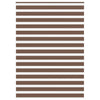 Vidaxl zebra rolgordijn 155x200 cm stofbreedte 150,9cm polyester bruin