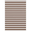 Vidaxl zebra rolgordijn 160x200 cm stofbreedte 155,9cm polyester bruin