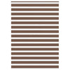 Vidaxl Zebra Roller Blind 165x200 CM Fabric Ancho 160.9 cm de poliéster marrón