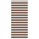 Vidaxl zebra rolgordijn 115x230 cm stofbreedte 110,9cm polyester bruin
