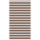 Vidaxl zebra rolgordijn 120x230 cm stofbreedte 115,9cm polyester bruin