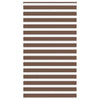 Vidaxl zebra rolgordijn 125x230 cm stofbreedte 120,9cm polyester bruin
