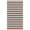Vidaxl Zebra Roller Blind 130x230 CM Fabric Ancho de 125.9 cm de poliéster marrón
