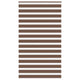 Vidaxl zebra rolgordijn 130x230 cm stofbreedte 125,9cm polyester bruin