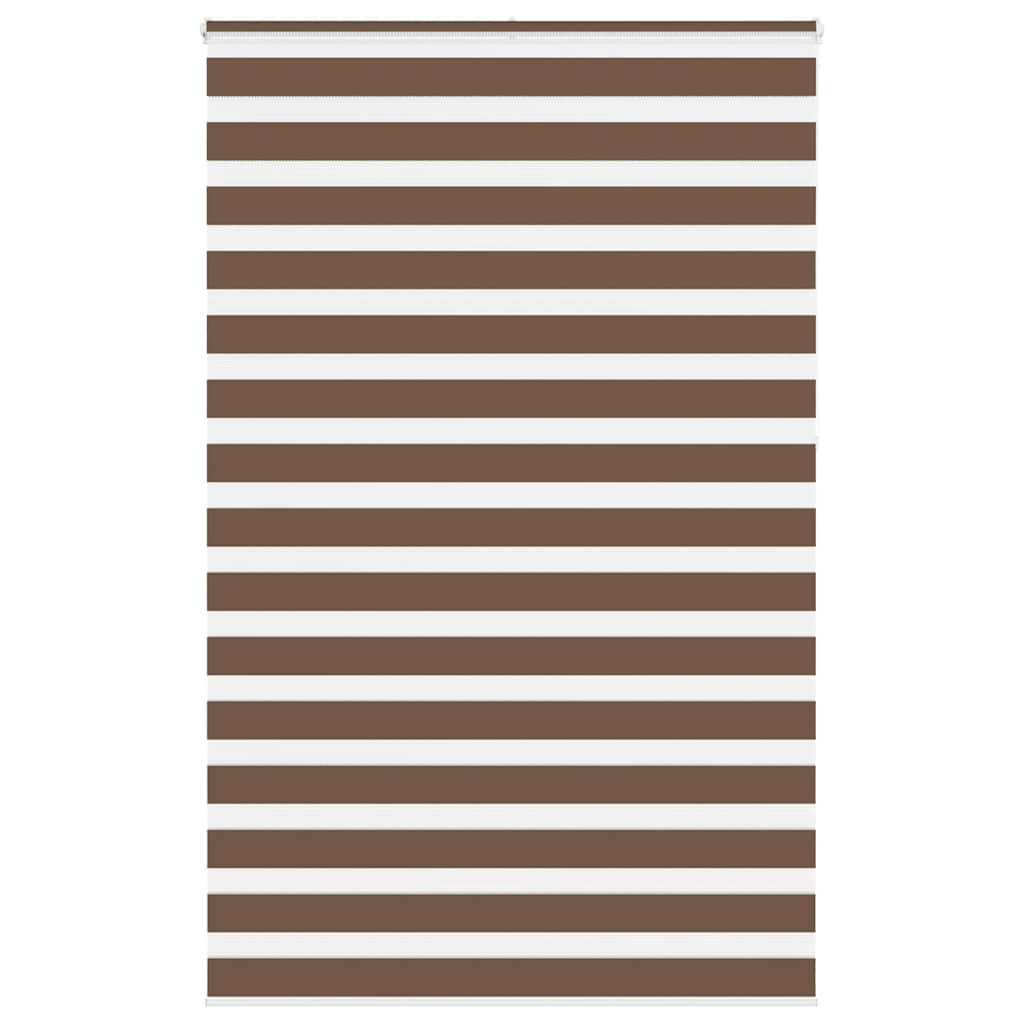 Vidaxl Zebra Roller Blind 145x230 CM Fabric Ancho 140.9 cm de poliéster marrón