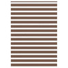 Vidaxl zebra rolgordijn 155x230 cm stofbreedte 150,9cm polyester bruin