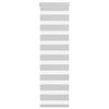 Vidaxl Zebra Roller Blind 40x100 cm ancho de polvo 35.9 cm de gris claro