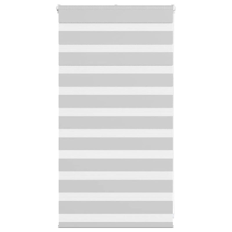 Vidaxl zebra rolgordijn 70x100 cm stofbreedte 65,9 cm lichtgrijs