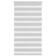 Vidaxl Zebra Roller Blind 80x100 cm ancho de polvo 75.9 cm de gris claro