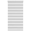 Vidaxl zebra rullo cieco 85x100 cm Larghezza tessuto 80,9 cm grigio chiaro