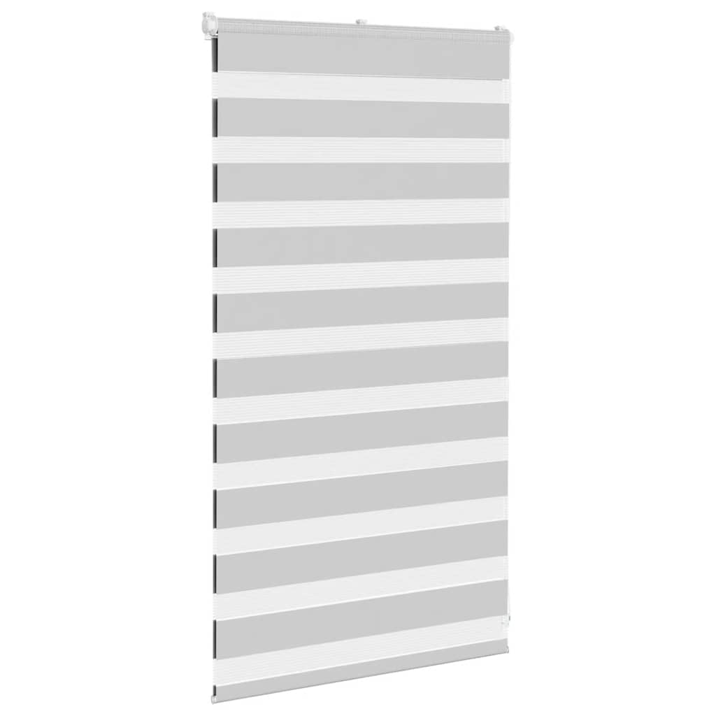 Vidaxl Zebra Roller Blind 90x100 CM Fabric Ancho 85.9 cm de gris claro